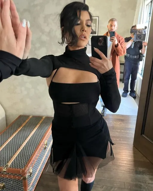 American media personality and socialite Kourtney Kardashian was in the middle of shooting her Hulu show, The Kardashians in the first decade of February 2022. (Photo by Kourtney Kardashian/Instagram)
