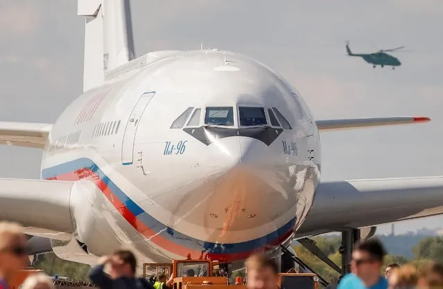 The Ilyushin Il-96 aircraft is seen at the MAKS 2019 air show in Zhukovsky, outside Moscow, Russia, August 27, 2019. (Photo by Maxim Shemetov/Reuters)