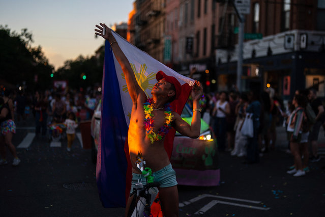 People attendthe Brooklyn Pride Parade in Brooklyn, New York, on June 8, 2024. (Photo by Adam Gray/AFP Photo)