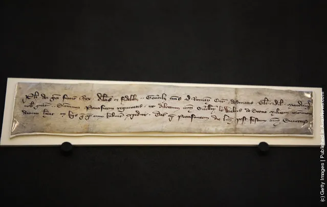 A 700-year-old letter believed to have been in the possession of William Wallace
