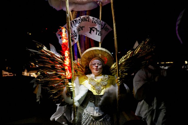 Members of the Krewe of Joan of Arc march in the parade honoring the birthday of Joan of Arc as Twelfth Night kicks off Carnival season, in New Orleans, Louisiana, on January 6, 2025. (Photo by Octavio Jones/Reuters)