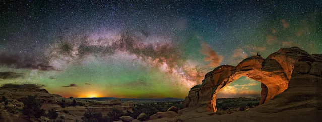 Broken Arches National Park in Utah. (Photo by Wayne Pinkston/Caters News)