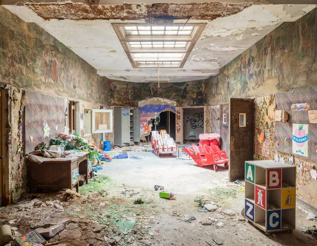 This area of the hospital was last used as a day care center in the early 2000s. (Photo by Will Ellis/Caters News)