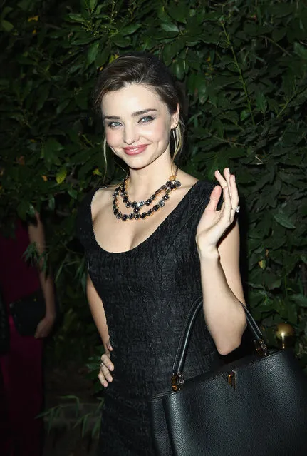 Miranda Kerr attends the “Mademoiselle C” cocktail party at Pavillon Ledoyen on October 1, 2013 in Paris, France.  (Photo by Julien M. Hekimian/Getty Images)