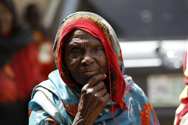 An elderly woman is seen at a camp for internally displaced people in Maiduguri, Nigeria March 9, 2016. (Photo by Afolabi Sotunde/Reuters)
