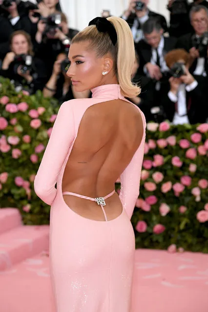 Hailey Bieber attends The 2019 Met Gala Celebrating Camp: Notes on Fashion at Metropolitan Museum of Art on May 06, 2019 in New York City. (Photo by Neilson Barnard/Getty Images)