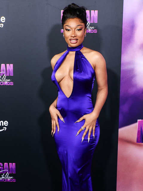 American rapper Megan Thee Stallion (Megan Jovon Ruth Pete) arrives at the Los Angeles Premiere Of Amazon Prime Video's ”Megan Thee Stallion: In Her Words” held at the TCL Chinese Theatre IMAX on October 30, 2024 in Hollywood, Los Angeles, California, United States. (Photo by Image Press Agency/NurPhoto/Rex Features/Shutterstock)