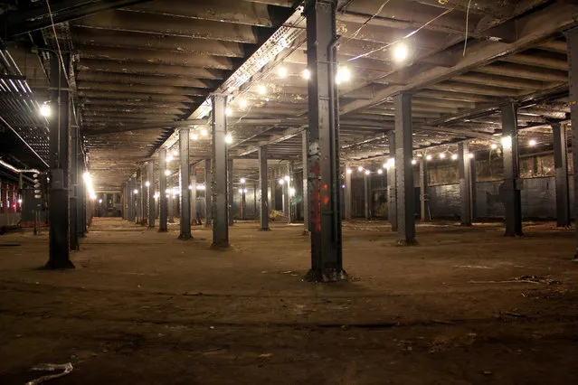 This August 15, 2012, photo provided The Lowline shows the abandoned trolley terminal deep underground in New York's Lower East Side, which may one day house a park. The project-in-the-works, history meets 21st century technology; will employ the latest solar technology to illuminate the subterranean space, filtering the sun via a collector at street level. (Photo by Danny Fuchs/AP Photo/The Lowline)