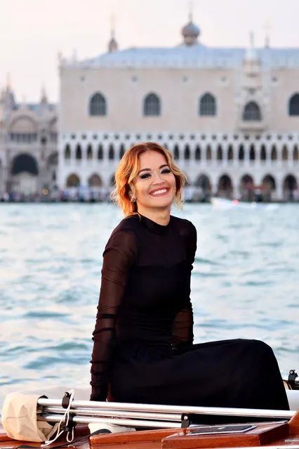 British singer-songwriter Rita Ora is seen on August 31, 2023 in Venice, Italy. (Photo by Franco Origlia/GC Images)
