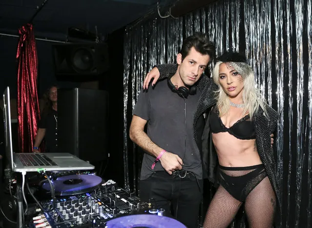 Mark Ronson and Lady Gaga attend Mark Ronson’s “Club Heartbreak” Grammy Party, sponsored by Absolut Elyx on February 10, 2019 in Los Angeles, California. (Photo by Gabriel Olsen/Getty Images for Absolut Elyx )