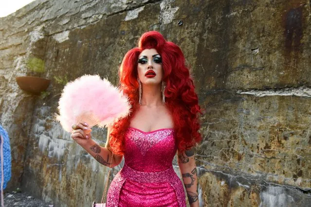 A performer named Miss Malice attends drag extravaganza “Bushwig” that was cancelled last year due to the coronavirus disease (COVID-19) pandemic in New York City, New York, U.S., September 12, 2021. (Photo by Stephanie Keith/Reuters)