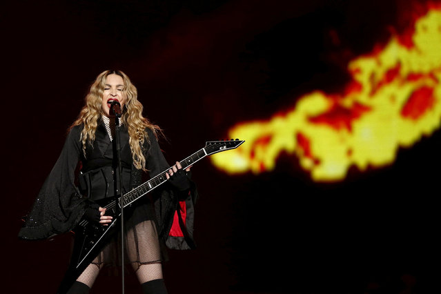 Singer Madonna performs during her concert at the AccorHotels Arena in Paris, France, December 9, 2015, on her Rebel Heart Tour. (Photo by Benoit Tessier/Reuters)