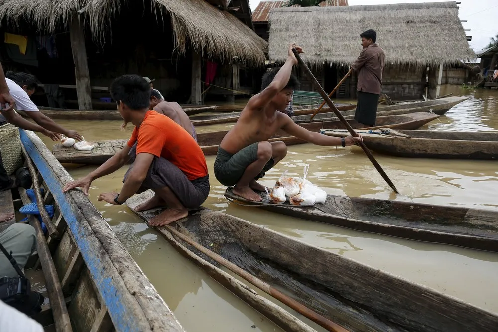 Record Rainfall Causes Flooding in Myanmar