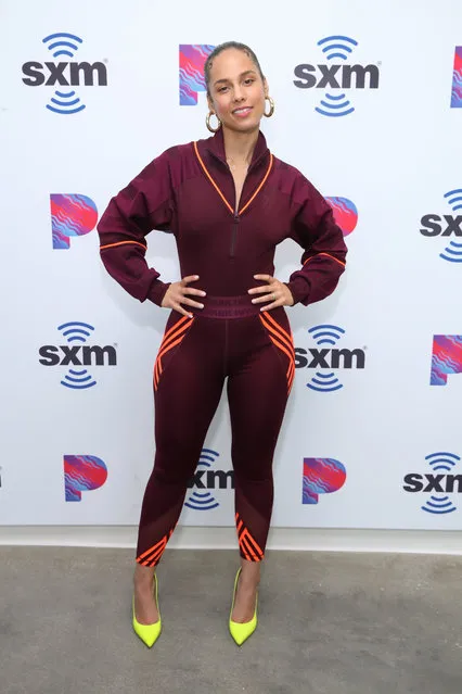 Alicia Keys visits the SiriusXM Hollywood Studio on January 22, 2020 in Los Angeles, California. (Photo by Rich Fury/Getty Images)