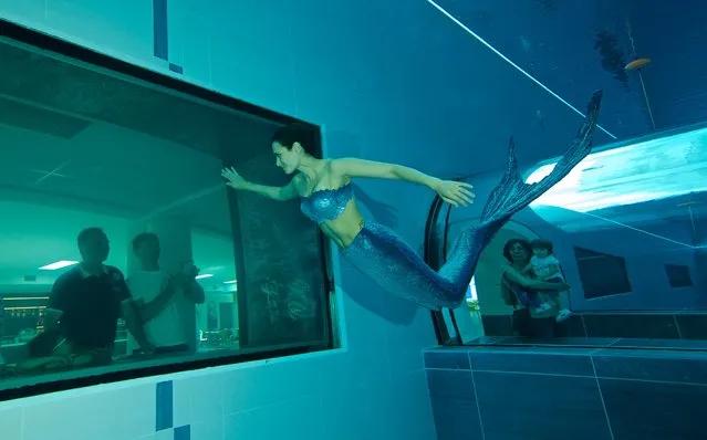 The Y-40 Deep Joy is the worlds deepest pool. Located in the Euganean Hills of Italy, it was designed by architect Emanuele Boaretto and is a part of the Millipini Hotel. (Photo by Courtesy Y40 Deep Joy)
