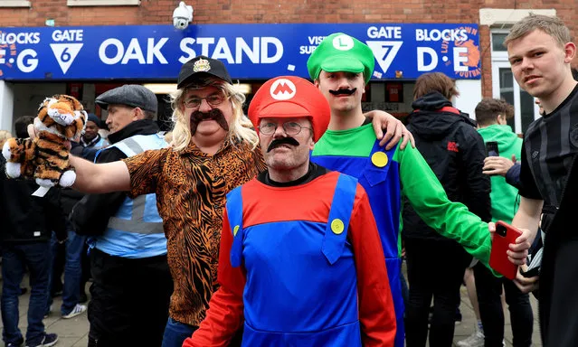 Fans arrive for the Sky Bet Championship match at Kenilworth Road, Luton, United Kingdom on Monday, May 8, 2023. (Photo by Bradley Collyer/PA Images via Getty Images)