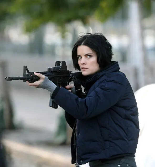 Jaimie Alexander filming “Blindspot” on November 2, 2016 in New York City. (Photo by Steve Sands/GC Images)