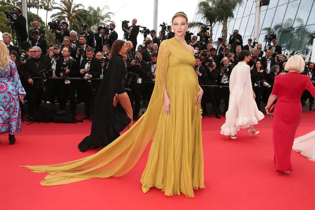 American fashion model Karlie Kloss attends the “Indiana Jones And The Dial Of Destiny” red carpet during the 76th annual Cannes film festival at Palais des Festivals on May 18, 2023 in Cannes, France. (Photo by Gisela Schober/Getty Images)