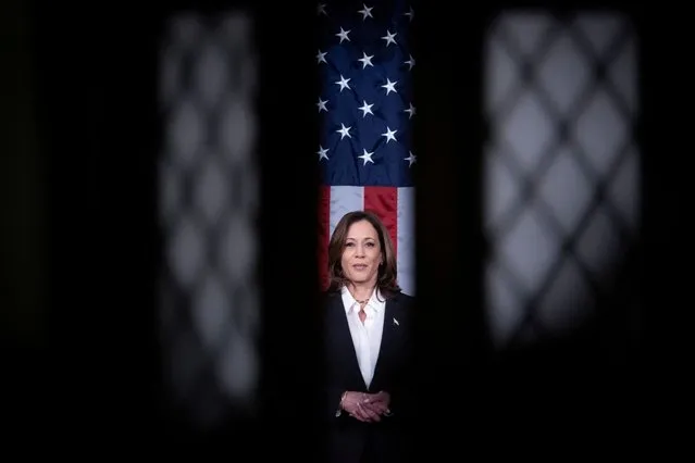 U.S. Vice President Kamala Harris looks on from inside the House Chamber, ahead of U.S. President Joe Biden’s State of The Union Address on Capitol Hill in Washington, U.S., March 7, 2024. (Photo by Tom Brenner/Reuters)