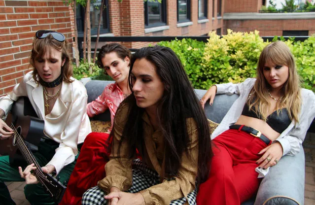 Rock band Maneskin poses for pictures in New York City, New York, U.S., July 27, 2022. (Photo by Alicia Powell/Reuters)
