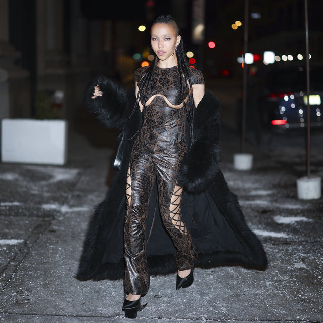 English singer-songwriter and dancer FKA Twigs seen on January 20, 2025 in New York City. (Photo by Aeon/GC Images)