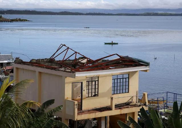 A view of a house damaged during the onslaught of Typhoon Haiyan at a coastal village in Tacloban city in central Philippines November 2, 2015, ahead of the second anniversary of the devastating typhoon that killed more than 6,000 people in central Philippines. (Photo by Erik De Castro/Reuters)