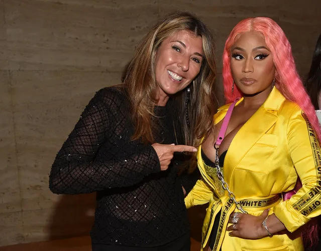 Nina Garcia and Nicki Minaj attend as E!, ELLE & IMG celebrate the Kick-Off To NYFW: The Shows at The Pool on September 5, 2018 in New York City. (Photo by Bryan Bedder/Getty Images for IMG)