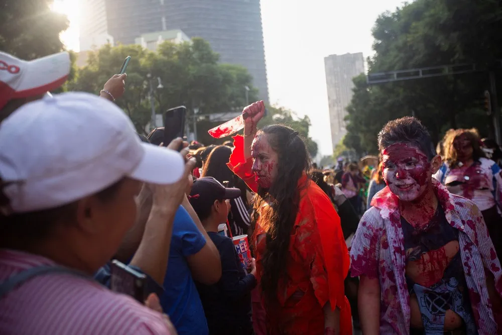 Mexico City's Annual Zombie Walk 2023