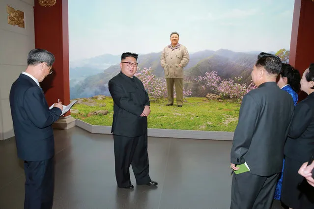 North Korean leader Kim Jong Un gives field guidance to the remodeled Korean Revolution Museum in this undated photo released by North Korea's Korean Central News Agency (KCNA) in Pyongyang on March 28, 2017. (Photo by Reuters/KCNA)