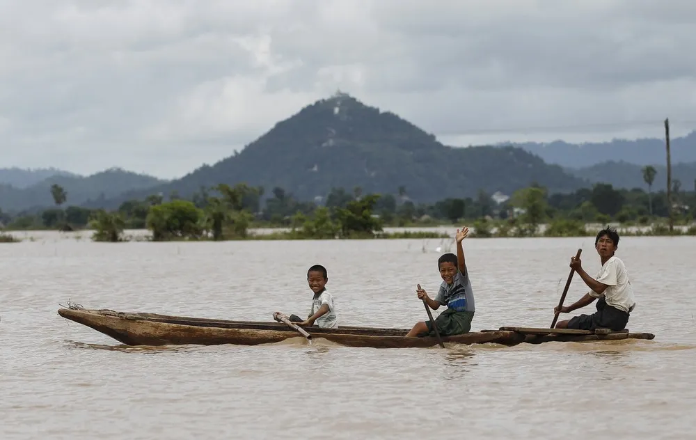 Record Rainfall Causes Flooding in Myanmar
