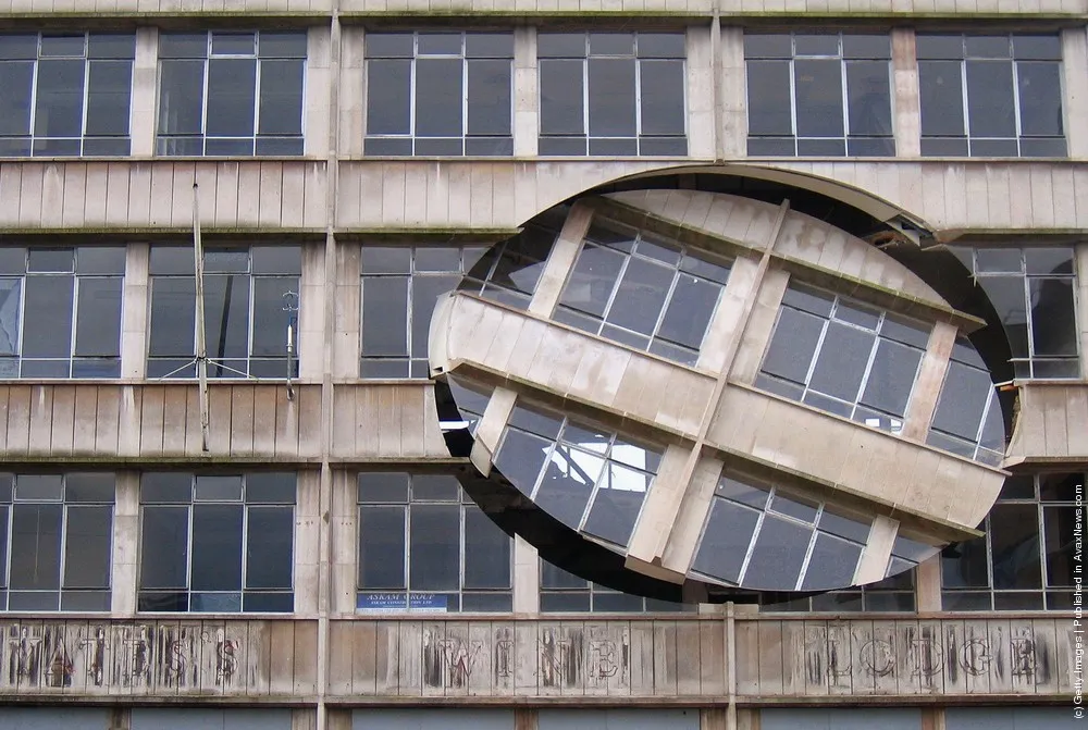 “Turning the Place Over” by Artist Richard Wilson