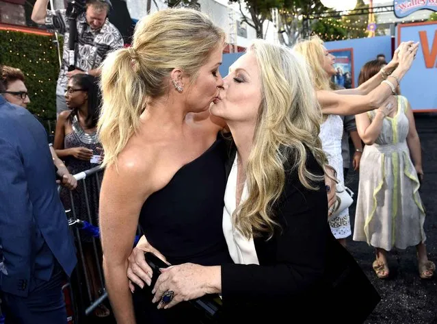 Christina Applegate, left, and Beverly D'Angelo arrive at the Los Angeles premiere of “Vacation” at the Regency Village Theatre on Monday, July 27, 2015. (Photo by Chris Pizzello/Invision/AP Photo)