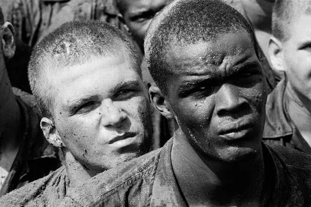 Marine Corps recruit depot, Parris Island, South Carolina, 1970. (Photo by Eddie Adams/The Guardian)