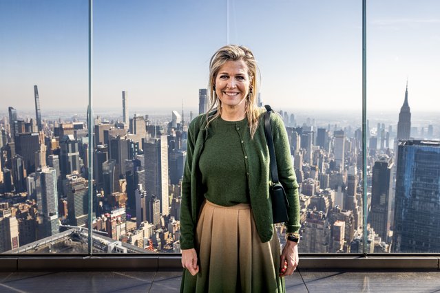 Queen Maxima of The Netherlands visits The Edge on February 24, 2025 in New York, New York. Queen Maxima is in New York in her capacity as United Nations Secretary-General's Special Advocate for Financial Health. (Photo by Patrick van Katwijk/Getty Images)