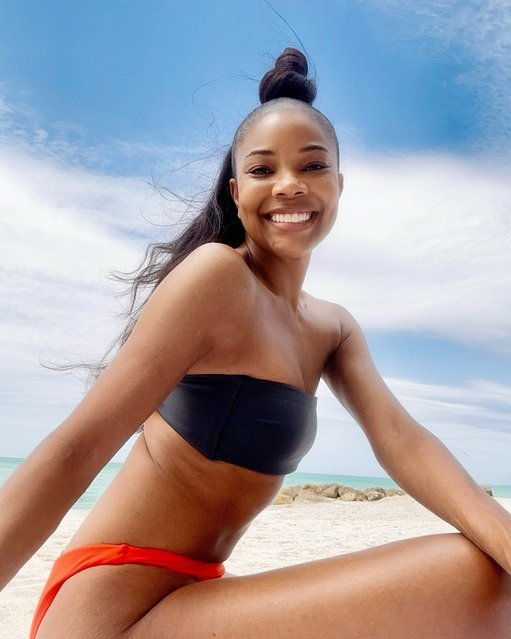 American actress Gabrielle Union soaks up some sunshine in the second decade of March 2025. (Photo by gabunion/Instagram)