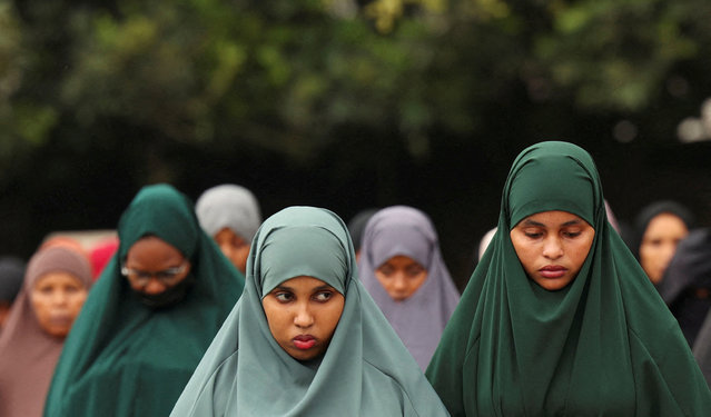Muslim faithful attend prayers to mark the Muslim holiday of Eid al-Adha at the Sir Ali Muslim Club Ground in Nairobi, Kenya, on June 6, 2025. (Photo by Monicah Mwangi/Reuters)