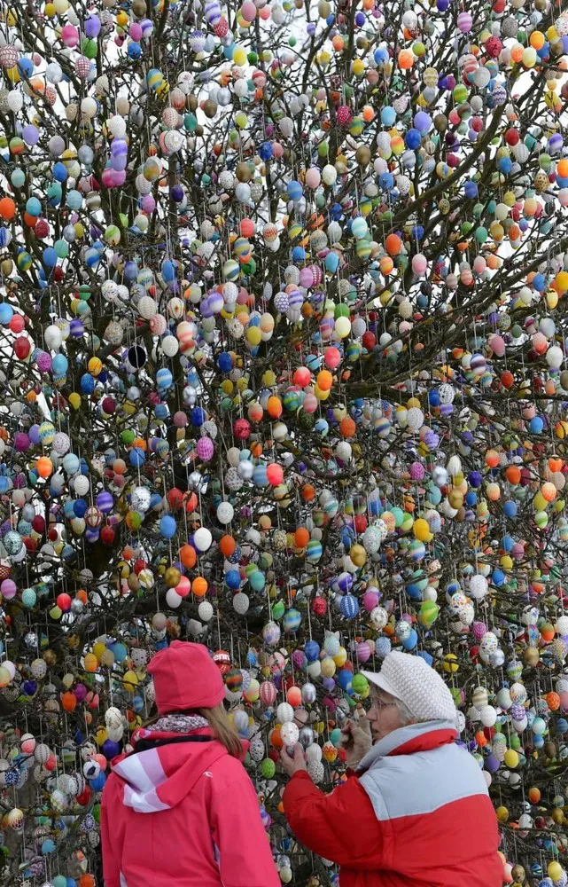 Decorated Tree at Easter