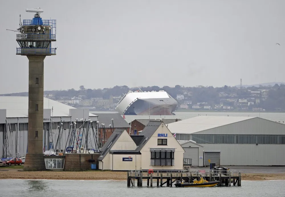 Cargo Ship Runs Aground in Britain