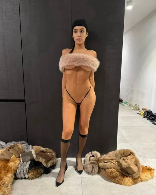 American rapper Kanye West shared new nearly nude photos of his wife, Bianca early January 2024. (Photo by Kanye West/Instagram)