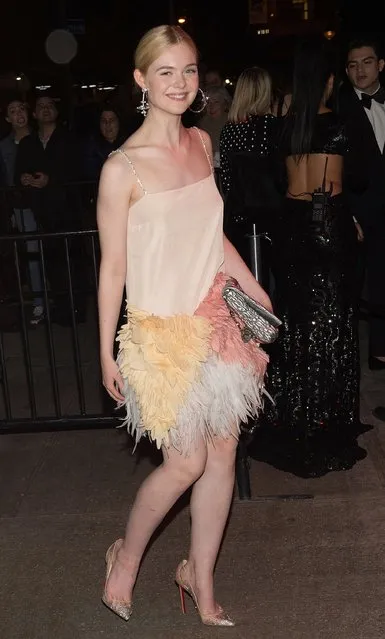 Elle Fanning attends the Marc Jacobs afterparty of the Rei Kawakubo/Comme des Garcons: Art Of The In-Between Costume Institute Gala at the Boom Boom Room on May 1, 2017 in New York City. (Photo by Daniel Zuchnik/Getty Images)
