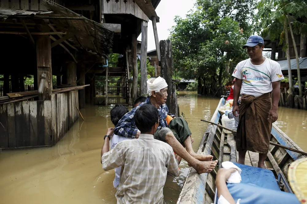 Record Rainfall Causes Flooding in Myanmar