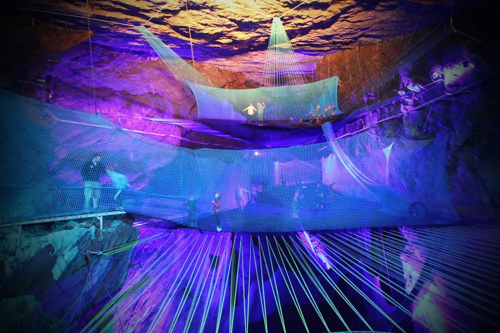 Bounce Below the World’s First Subterranean Playground