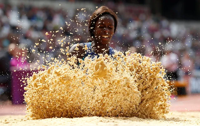 Angelina Lanza of France competes in the Womens long jump T47 final during day ten of the IPC World ParaAthletics Championships 2017 at London Stadium on July 23, 2017 in London, England. (Photo by Peter Cziborra/Reuters)