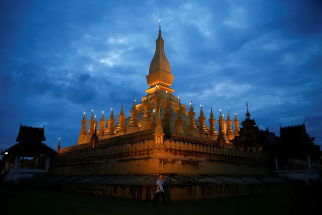 Pha That Luang stupa is seen in Vientiane  ahead of the ASEAN Summit, Laos September 5, 2016. (Photo by Jorge Silva/Reuters)