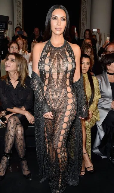 Kim Kardashian attends the Balmain show as part of the Paris Fashion Week Womenswear Spring/Summer 2017 on September 29, 2016 in Paris, France. (Photo by Pascal Le Segretain/Getty Images)
