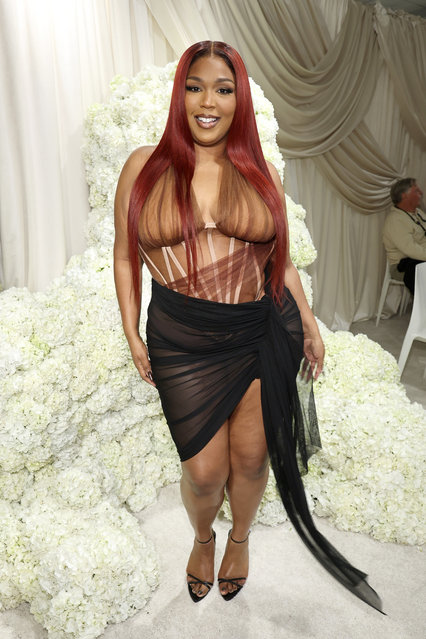 American rapper Lizzo attends the Christian Siriano Spring/Summer 2026 runway show at Macy's Herald Square on September 12, 2025 in New York City. (Photo by Jamie McCarthy/Getty Images for Christian Siriano)