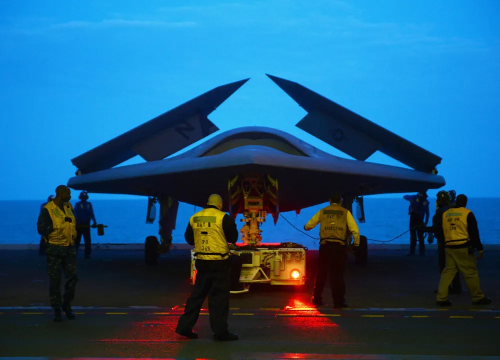 X-47B Makes Historic Carrier Launch