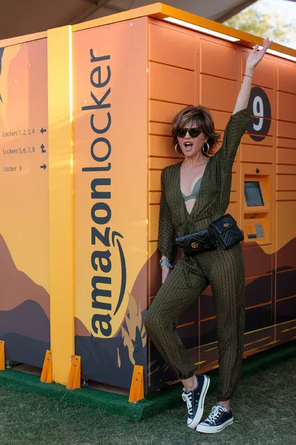 Lisa Rinna appears at the Amazon Lockers at Coachella 2019 on April 12, 2019. (Photo by Jordan Stead/Amazon)