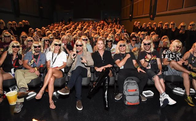 Actress Charlize Theron (center) attends the “Atomic Blonde” San Diego Comic Con Fan Screening on July 22, 2017 in San Diego, California. (Photo by Michael Kovac/Getty Images for Focus Features)