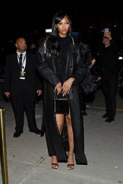 American basketball player Angel Reese attends the Victoria's Secret Fashion Show 2024 After Party at Crane Club on October 15, 2024 in New York City. (Photo by Noam Galai/Getty Images for Victoria's Secret)